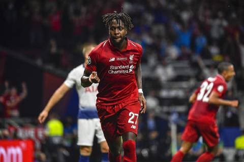 Divock Origi of Liverpool FC celebrates after scoring 2-0 during the 2019 UEFA Champions League Final match between Tottenham Hotspur and Liverpool at Wanda Metropolitano Stadium, Madrid, Spain on 1 June 2019. Copyright: xGiuseppexMaffiax 24160252