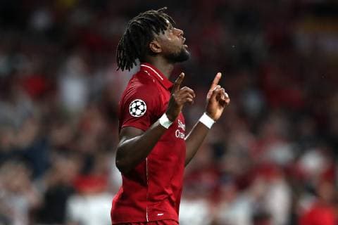 Divock Origi of Liverpool celebrates after scoring the goal of 0-2 Madrid 01-06-2019 Estadio Wanda Metropolitano, Football UEFA Champions League 2018 2019 Final 2019 Tottenham - Liverpool Foto Cesare Purini Insidefoto CesarexPurini