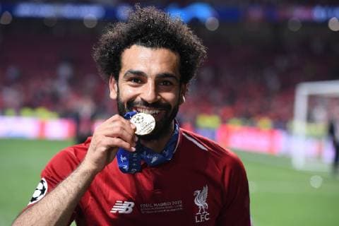 Fußball Champions League Finale Tottenham Hotspur - FC Liverpool am 01.06.2019 im Stadion Wanda Metropolitano in Madrid Mohamed Salah ( Liverpool )