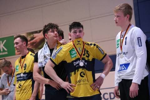 SG Flensburg-Handewitt vs Rhein Neckar Loewen, Handball, maennliche A-Jugend, Deutsche Meisterschaft, Finale, Bundesliga, 01.06.19 Enttaeuschte und traurige Gesichter