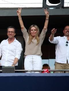 Fußball, Ulla Sandrock, Ehefrau von Jürgen Klopp beim Champions League Finale auf der Tribüne UEFA Champions League Finale 2019 Tottenham Hotspurs - FC Liverpool Spanien, Madrid, 01.06.2019, Fussball, UEFA Champions League, Saison 2018 2019, Finale in Madrid, Tottenham Hotspurs - FC Liverpool: Ulla Sandrock, Frau von Jürgen Klopp (Trainer FC Liverpool), DFL DFB REGULATIONS PROHIBIT ANY USE OF PHOTOGRAPHS AS IMAGE SEQUENCES AND OR QUASI-VIDEO.