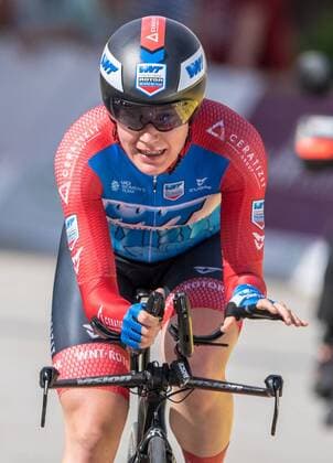 01-06-2019 Meiningen Internationale Thueringenrundfahrt der Frauen Ladies Tour der Radsportlerinnen 5.Etappe - Start und Ziel in Meiningen - Einzelzeitfahren- Kathrin Hammes ( WNT Rotor Pro cycling Team ) Aktion FOTO : Gerhard König