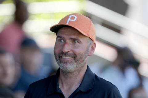 Aspach, Germany 30.05.2019, Deutsche A-Junioren-Meisterschaft, A-Junioren Finale VfB Stuttgart - BV Borussia Dortmund, neuer VfB Trainer Tim Walter lacht ( Defodi-09-541-017272