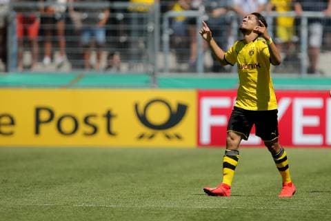 Aspach, Germany 30.05.2019, Deutsche A-Junioren-Meisterschaft, A-Junioren Finale VfB Stuttgart - BV Borussia Dortmund, jubel nach dem 1:1 von Immanuel Pherai (BVB U19) ( Defodi-09-541-017280