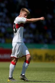 Aspach, Germany 30.05.2019, Deutsche A-Junioren-Meisterschaft, A-Junioren Finale VfB Stuttgart - BV Borussia Dortmund, Luca Mack (VfB U19) nach der rote Karte ( Defodi-09-541-017310