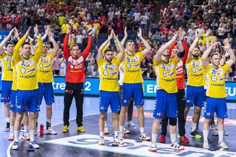 Köln, Deutschland 02. Juni 2019: Handball - EHF CL Spiel Platz 3 - FC Barcelona, Barca vs. PGE Vive Kielce die Mannschaft von Kielce Köln Lanxess Arena Deutschland