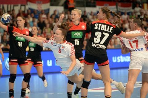 Handball, WM Quali, Damen, Kroatien - Deutschland World handball qualification - Koprivnica, Croatia 02.06.2019., Koprivnica, Croatia - Womans qualification match between Croatia and Germany for the 2019 World Championship, WM, Weltmeisterschaft in Japan. Stela Posavec.  VjeranxZganecxRogulja PIXSELL