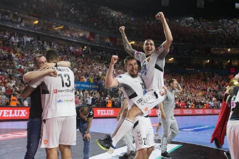 Handball, EHF CL, Final Four, Finale, HC Vardar Skopje - Telekom Veszprem HC HC Vardar HANDBALL : Finale Ligue des champions - Telekom Veszprem HC vs HC Vardar - 02 06 2019 THEOPHILELaurent Panoramic 