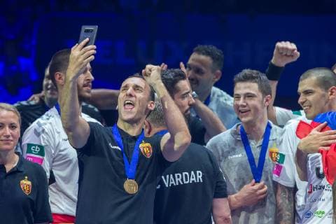 Handball, EHF CL, Final Four, Finale, HC Vardar Skopje - Telekom Veszprem HC Roberto Garcia Parrondo (HC Vardar) HANDBALL : Finale Ligue des champions - Telekom Veszprem HC vs HC Vardar - 02 06 2019 THEOPHILELaurent Panoramic 