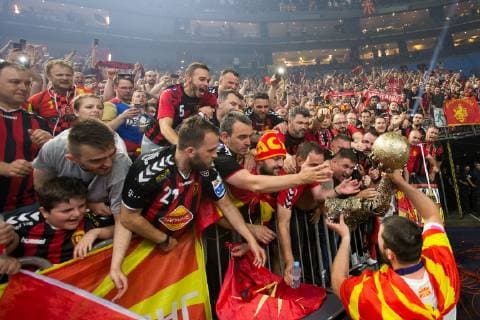 Handball, EHF CL, Final Four, Finale, HC Vardar Skopje - Telekom Veszprem HC HC Vardar HANDBALL : Finale Ligue des champions - Telekom Veszprem HC vs HC Vardar - 02 06 2019 THEOPHILELaurent Panoramic 