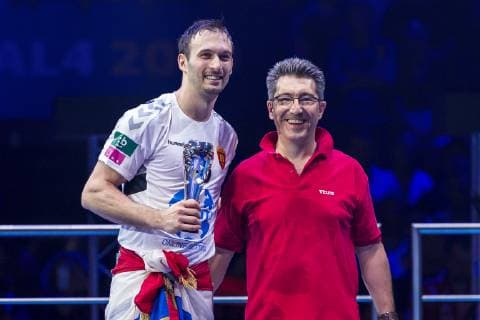 Handball, EHF CL, Final Four, Finale, HC Vardar Skopje - Telekom Veszprem HC Köln, Deutschland 02. Juni 2019: Handball - EHF CL Finale - HC Vardar Skopje vs. Telekom Veszprem Igor Karacic (HC Vardar) Best Player Köln Lanxess Arena Deutschland