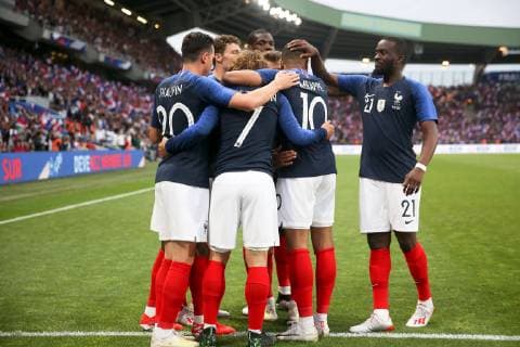 JOIE - EQUIPE DE FRANCE DE FOOTBALL FOOTBALL : France vs Bolivie - Match Amical - 02 06 2019 FEP Panoramic 
