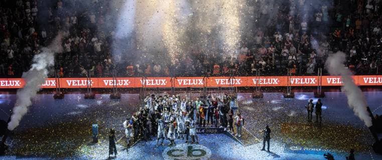 Final 4 Veszprem - Vardar Skopje Handball Finale Lanxess Arena Koeln Deutschland Datum: 02.06.2019 Siegerehrung