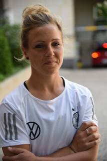 03.06.2019, GER, Frankfurt am Main, Frauenfussball, DFB Frauen, Damen Deutsche Frauen-Nationalmannschaft trifft sich in der Villa Kennedy vor dem Start der Frauen-Weltmeisterschaft vom 7. Juni bis 7. Juni 2019 in Frankreich Bild zeigt: Nationalspielerin Svenja Huth