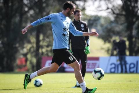 Uruguay s national soccer team player Diego Godin takes part in a training session to prepare for the Copa America 2019, in Montevideo, Uruguay, 03 May 2019. Uruguay s national soccer team training session !ACHTUNG: NUR REDAKTIONELLE NUTZUNG!  Copyright: xRaulxMartinezx AME9610 20190603-636951865522547319