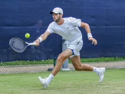 Surbiton Trophy Day Two Andrew Watson of Great Britain on Day Two of the Surbiton Trophy at the Surbiton Racket & Fitness Club, Surbiton Content Not Available For UK Newspapers Copyright: xStevexO Sullivanx FIL-13319-0016