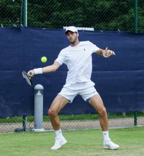 Surbiton Trophy Day Two Andrew Watson of Great Britain on Day Two of the Surbiton Trophy at the Surbiton Racket & Fitness Club, Surbiton Content Not Available For UK Newspapers Copyright: xStevexO Sullivanx FIL-13319-0035