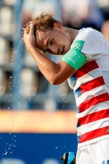 Bydgoszcz, Polen, 04.06.2019, FIFA Weltmeisterschaft Polen 2019, Achtelfinale, Frankreich - USA, Paxton Pomykal (USA) schaut ( Defodi-01048-179666