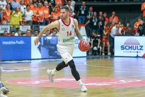 Stefan Jovic 16 (FC Bayern Basketball), SC Rasta Vechta vs. FC Bayern Basketball, Basketball, BBL, Playoffs, Halbfinale, 04.06.2019 Vechta Niedersachsen Deutschland
