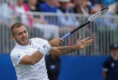 Surbiton Trophy Day Three Dan Evans of Great Britain on Day Three of the Surbiton Trophy at the Surbiton Racket & Fitness Club, Surbiton Content Not Available For UK Newspapers Copyright: xStevexO Sullivanx FIL-13324-0150