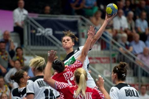 Hamm, Deutschland 05.06.2019: Handball WM Qualifiktation 2019 - Frauen - Deutschland vs. Kroatien (M) Alicia Stolle (Deutschland) Hamm Nordrhein-Westfalen Deutschland WESTPRESS arena