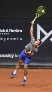 Attila Balazs (Hungary) in action during the Moneta Czech Open tennis tournament, part of the ATP, Tennis Herren Challenger Tour, on June 6, 2019, in Prostejov, Czech Republic. (CTKxPhoto LudekxPerina) CTKPhotoP201906060519701  LPE 002