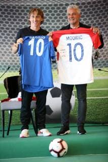 Italian football camp for children 06.06.2019., Opatija, Croatia - press conference, PK, Pressekonferenz on announcement of the Italian football camp for children in Croatia. Luka Modric, Roberto Baggio  NelxPavletic PIXSELL