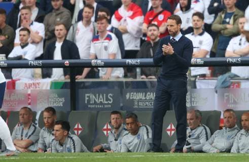 Netherlands v England UEFA Nations League Semi-Final Gareth Southgate, manager of England during the UEFA Nations League Semi-Final match at Estadio D. Afonso Henrique, Guimaraes Content Not Available For UK Newspapers Copyright: xPaulxChestertonx FIL-13327-0018