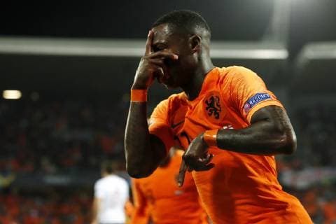 Quincy Promes of Holland during the UEFA Nations League semi final match between The Netherlands and England at Estadio D. Afonso Henriques on June 06, 2019 in Guimaraes, Portugal UEFA Nations League 2018 2019 xVIxVIxImagesx xMauricexvanxSteenxIVx 14676310