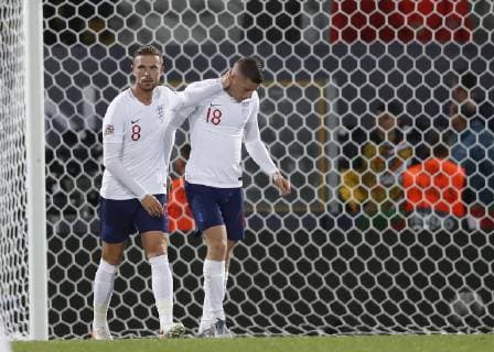 Ross Barkley of England dejected after gifting the third Dutch goal during the UEFA Nations League match at D. Afonso Henriques Stadium, Guimaraes. Picture date: 6th June 2019. Picture credit should read: David Klein Sportimage EDITORIAL USE ONLY. No use with unauthorised audio, video, data, fixture lists, club league logos or live services. Online in-match use limited to 120 images, no video emulation. No use in betting, games or single club league player publications. SPI-0093-0118