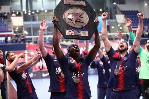 Dylan Nahi Champion Starligue HANDBALL : Lidl Starligue - 26eme journee - Paris Saint-Germain HB vs Cesson-Rennes Metropole HB - 06 06 2019 KevinDomas Panoramic 