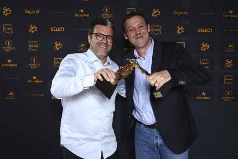 Erick Mathe - Entraineur Chambery et Jerome Delarue - Entraineur Chartres HANDBALL : Ceremonie des trophees des champions LNH 2019 - Paris - 07 06 2019 GwendolineLeGoff Panoramic 