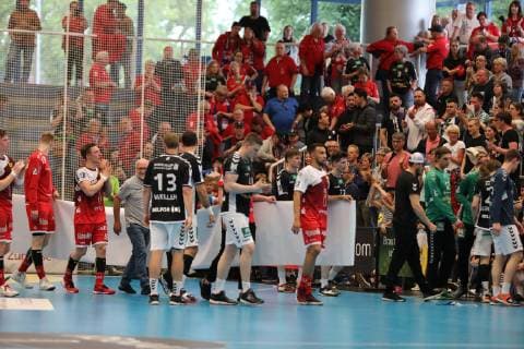 Handball,2.Bundesliga,Stadion Am Hallo ,Essen,TUSEM Essen gegen Sportverein Hamburg,08,06,2019,Stadion Am Hallo,Essen Aus verlohren 31zu26 nachdem HSV mit bis zu 6 Toren im Vorsprung lag die Saison ist zu Ende Sport,Handball,2.Bundesliga,Stadion Am Hallo ,Essen,TUSEM Essen gegen Sportverein Hamburg,08,06,2019 Essen Copyright: xEIBNER RonaldxBrendelx EP_RBL