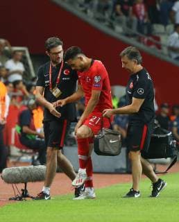Irfan Can Kahveci of Turkey of France during the Euro 2020 football qualification match between Turkey and France at the Buyuksehir Belediyesi stadium in Konya, on June 8, 2019. 