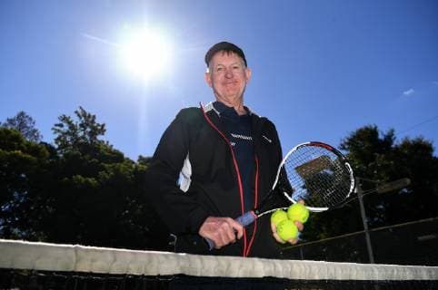 ASH BARTY FRENCH OPEN REAX, Jim Joyce, Ashleigh (Ash) Barty s first tennis coach, poses for photos at the West Brisbane Tennis Centre in Brisbane, Sunday, June 9, 2019. Barty became the French Open champion overnight, her first grand slam win.( NO ARCHIVING, EDITORIAL USE ONLY, NO USE IN BOOKS WITHOUT CONSENT BRISBANE QLD AUSTRALIA  Copyright: xDANxPELEDx 20190609001403487926