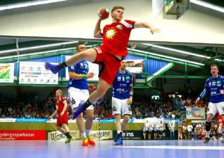 Moritz Schade (Lübbecke) Handball 2.Liga 2018 19 EHV Aue - TuS Nettelstedt-Lübbecke 28:27 am 8.6.2019 EHV Aue - TuS Nettelstedt-Lübbecke