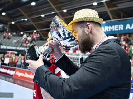 Aalborg Haandbolds spillere efter sejren i herrehaandbold finalekampen mellem Aalborg Haandbold og GOG i Jutlander Bank Arena Aalborg, soendag den 9. juni 2019.. , Aalborg Jylland Denmark Copyright: HenningxBagger HenningxBaggerx COP101 spdk20190609-182610-L