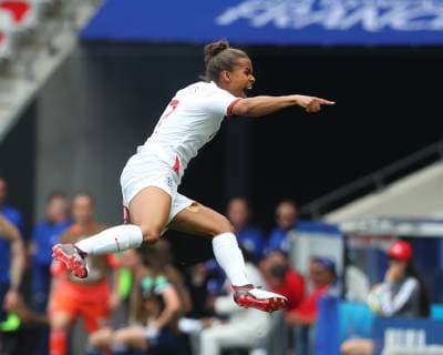 England Women v Scotland Women 2019 FIFA Women s World Cup Nikita Parris of England Women celebrates scoring their first goal from the penalty spot during the 2019 FIFA Women s World Cup match at Allianz Riviera, Nice Content Not Available For UK Newspapers Copyright: xKunjanxMaldex FIL-13341-0041