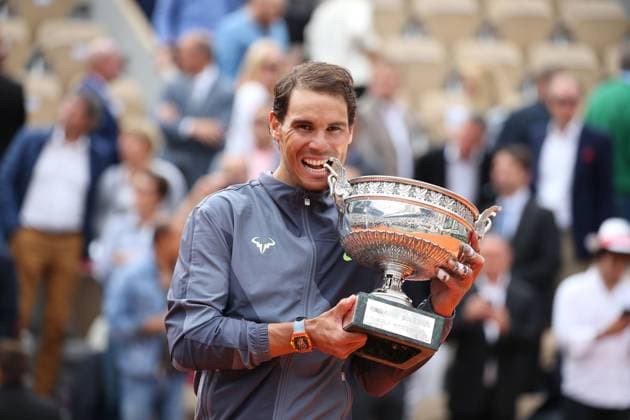 Sport Bilder des Tages Rafael Nadal, ESP, after final of 2019 French Open at Roland Garros, Paris, 09 06 2019; - *** Rafael Nadal, ESP, after final of 2019 French Open at Roland Garros, Paris, 09 06 2019 