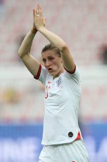 Ellen White of England applauds the fans after the final whistle of the FIFA Women s World Cup match at Allianz Riviera Stadium, Nice. Picture date: 9th June 2019. Picture credit should read: Jonathan Moscrop Sportimage EDITORIAL USE ONLY. No use with unauthorised audio, video, data, fixture lists, club league logos or live services. Online in-match use limited to 120 images, no video emulation. No use in betting, games or single club league player publications. SPI-0094-0050