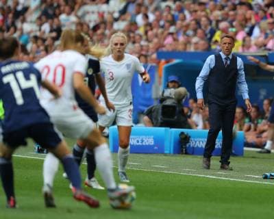 England Women v Scotland Women 2019 FIFA Women s World Cup Philip Neville, head coach of England Women looks on during the 2019 FIFA Women s World Cup match at Allianz Riviera, Nice Content Not Available For UK Newspapers Copyright: xKunjanxMaldex FIL-13341-0093