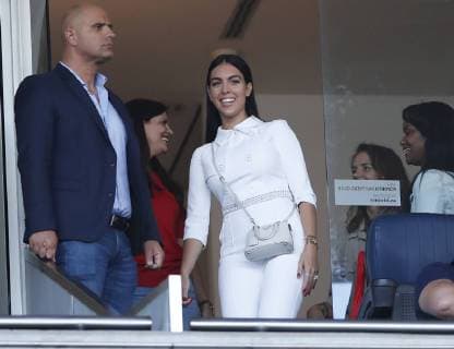 Georgina Rodr?guez girlfriend of Cristiano Ronaldo of Portugal during the UEFA Nations League match at the Estadio do Dragao, Porto. Picture date: 9th June 2019. Picture credit should read: David Klein Sportimage EDITORIAL USE ONLY. No use with unauthorised audio, video, data, fixture lists, club league logos or live services. Online in-match use limited to 120 images, no video emulation. No use in betting, games or single club league player publications. SPI-0096-0009