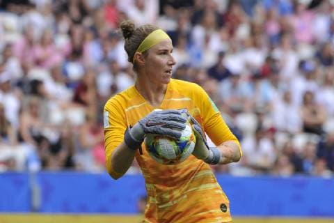 Karen Bardsley (Angleterre) FOOTBALL : Angleterre vs Ecosse - Coupe du monde de Football Feminin Groupe D - Nice - 09 06 2019 NorbertScanella Panoramic 