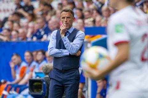 Philip neville (Angleterre) FOOTBALL : Angleterre vs Ecosse - Coupe du monde de Football Feminin Groupe D - Nice - 09 06 2019 NorbertScanella Panoramic 
