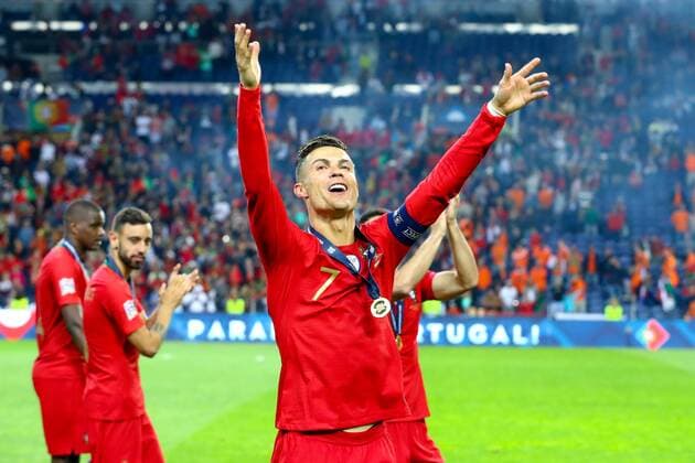 UEFA Nations League 2019 - Final - The Netherlands v Portugal 09-06-2019: Voetbal: Portugal v Nederland: Porto Final UEFA Nations League 2019 Christiano Ronaldo of Portugal