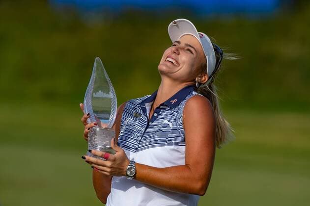 Sport Themen der Woche KW23 Sport Bilder des Tages GALLOWAY, NJ - JUNE 09: Lexi Thompson of the United States of America celebrates after winning the ShopRite LPGA, Golf Damen Classic on June 9, 2019 at the Stockton Seaview Hotel and Golf Club in Galloway, NJ (Photo by John Jones Icon Sportswire) GOLF: JUN 09 LPGA - ShopRite LPGA Classic Icon19060925