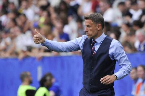 Philip Neville (entraineur de l Angleterre) FOOTBALL : Angleterre vs Ecosse - Coupe du monde de Football Feminin Groupe D - Nice - 09 06 2019 NorbertScanella Panoramic 