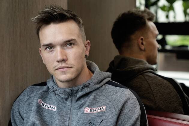 Her Lasse Andersson. Herrehaandbold EM-kval: Landholdets pressemoede paa Hotel Scandic i Koebenhavn, mandag den 10. juni 2019.. , Copenhagen Denmark