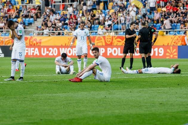 Gdynia, Polen, 11.06.2019, FIFA U-20-Weltmeisterschaft Polen 2019, Halbfinale, Ukraine - Italien, Italien enttaeuscht ( Defodi-01048-180962