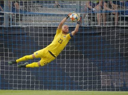 11.06.2019, Profertil Arena, Hartberg, AUT, Testspiel, U21, U 21 Oesterreich vs Frankreich, im Bild Alexander Schlager (AUT) Alexander Schlager (AUT) during the International U21 Friendly Football Match between Austria and France at the Profertil Arena in Hartberg, Austria on 2019 06 11. Hartberg